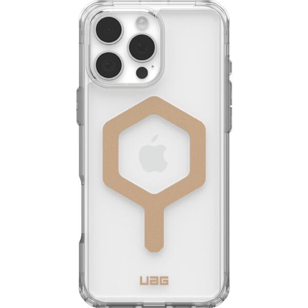 

Чехол UAG для Apple iPhone 16 Pro Max, Plyo Magsafe, Ice/Gold (114481114381)