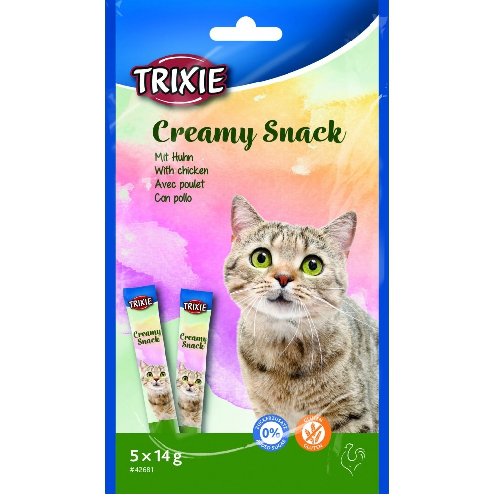 Ласощі для котів Trixie Creamy Snacks з куркою 5*14 гфото