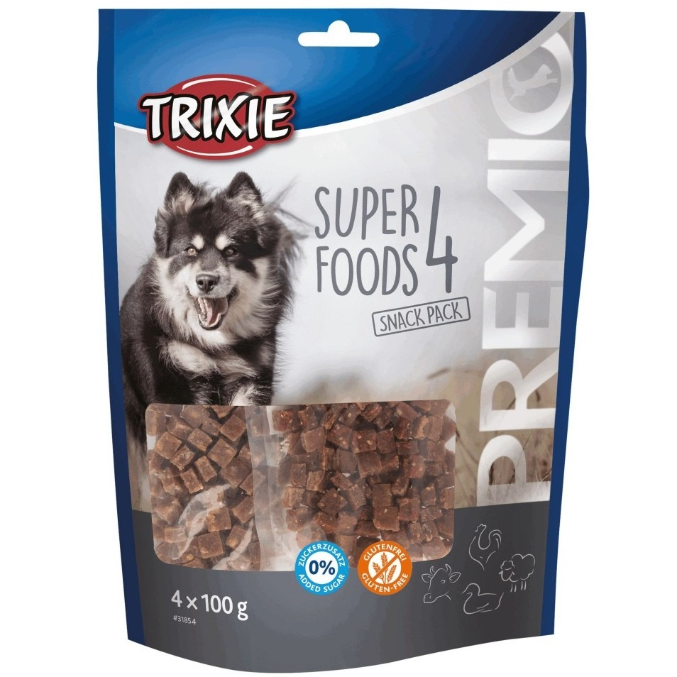 Лакомство для собак Trixie Premio 4 Meat Superfoods ассотри 4*100 г фото 