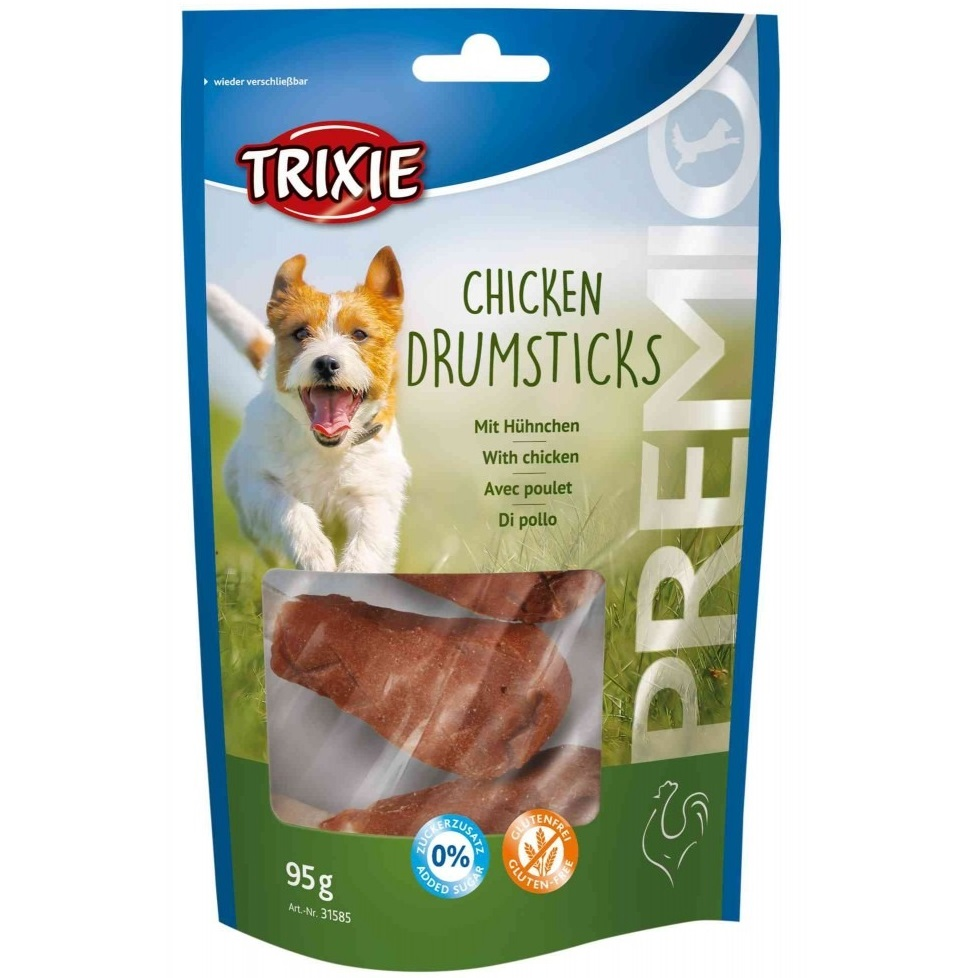 Лакомство для собак Trixie Premio Chicken Drumsticks куриные голени 5*95 г фото 