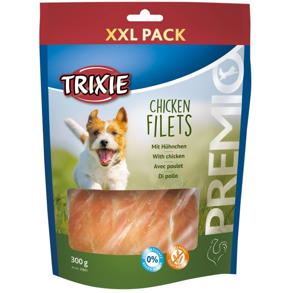 Лакомство для собак Trixie Premio Chicken Filets XXL с куриной грудкой 300 г фото 