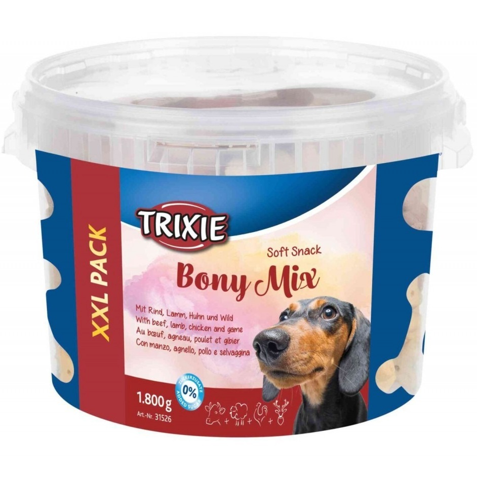 Лакомство для собак Trixie Soft Snack Bony Mix XXL ассотри 1800 г фото 