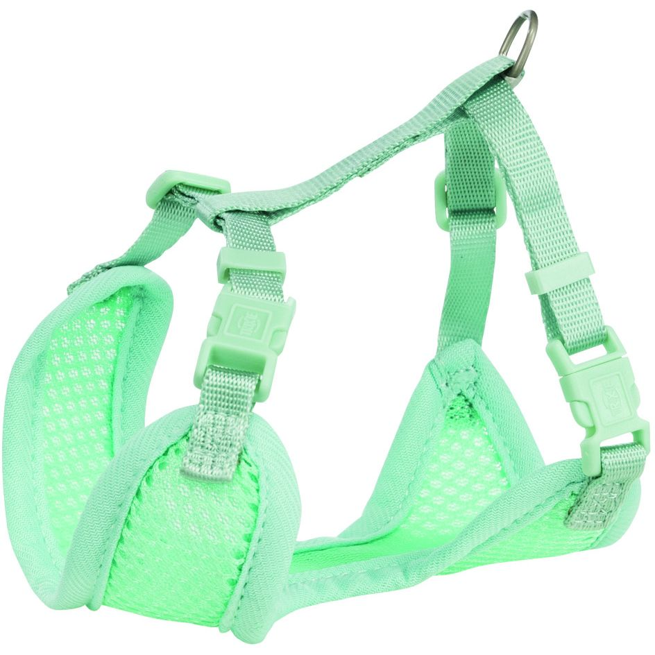 Шлея з повідцем для цуценят Trixie S–M 26–34 см 10 мм 2 м м'ятнафото1