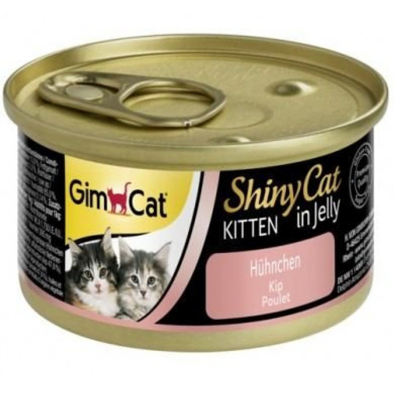 Влажный корм для котят GimCat Shiny Kitten курица 70 г фото 