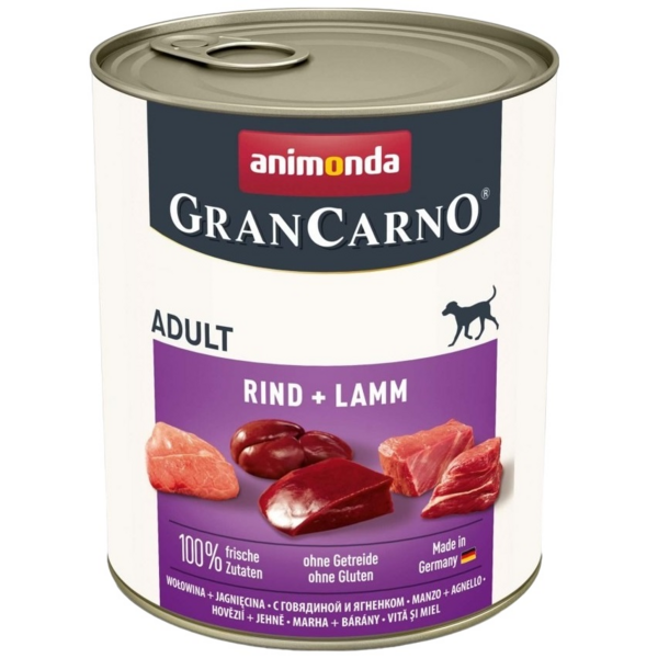 

Влажный корм для собак Animonda GranCarno с говядиной и ягненком 800 г