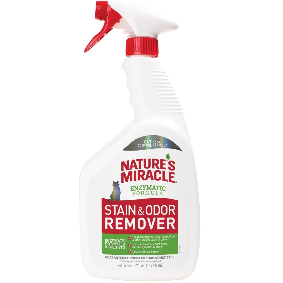 Средство для котов Nature's Miracle Stain&Odor Remover для устранения пятен и запахов 946 мл фото 1