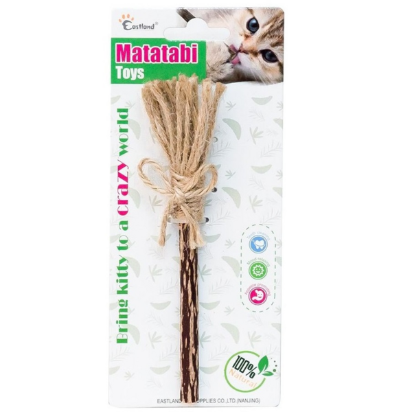 

Игрушка для котов Eastland Метла из мататаби 16см
