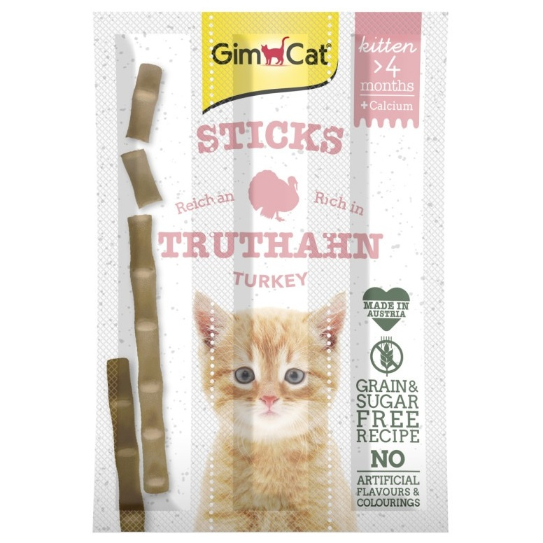 Ласощі для кошенят GimCat Gimpet Kitten М&#039;ясні палички 3 штфото