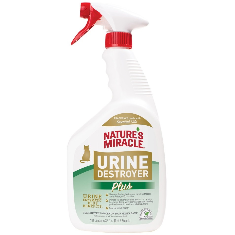 Спрей Nature's Miracle Urine Destroyer для устранения запахов мочи кошек 946 мл фото 1