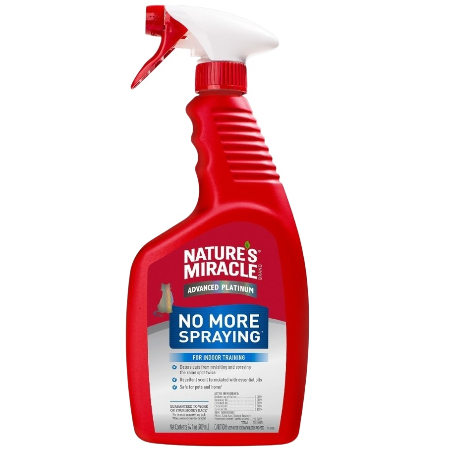 Спрей для котів Nature's Miracle No More Spraying для усунення плям і запахів 709 млфото1