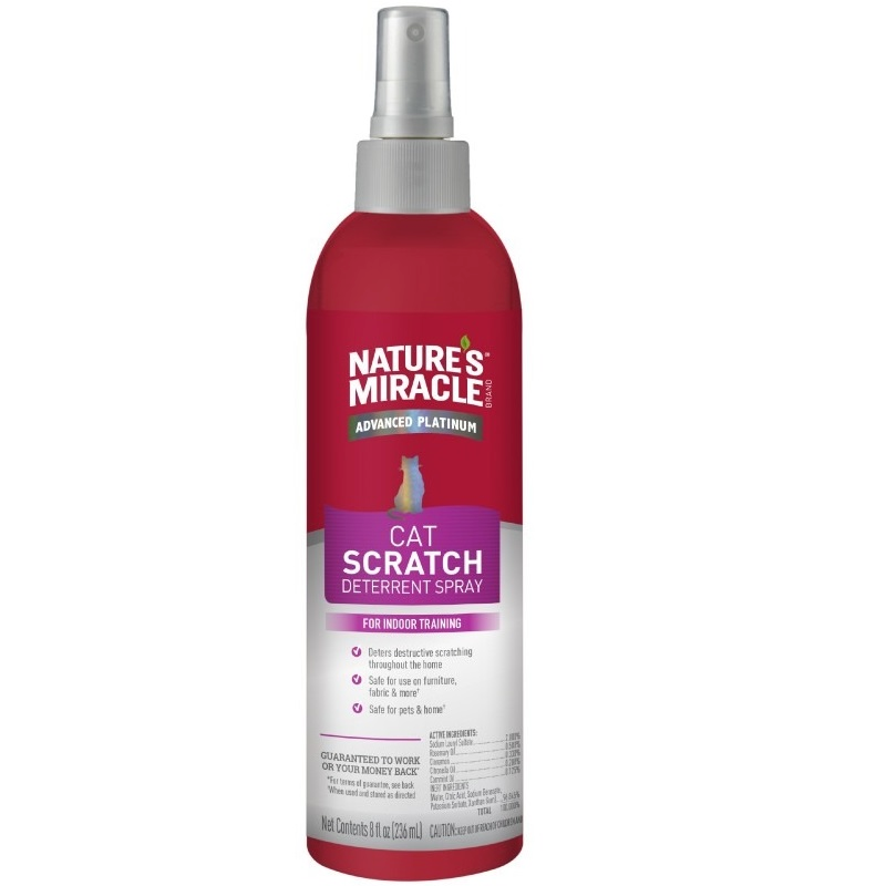 Спрей для котов Nature's Miracle No Scratch Deter Spray предотвращает царапание 236 мл фото 