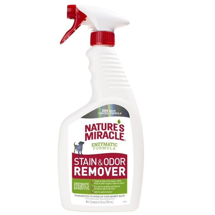 Спрей для собак Nature's Miracle Stain&Odor Remover Spray для усунення запахів та плям 709 млфото1