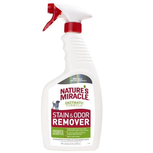 Спрей для собак Nature's Miracle Stain&Odor Remover Spray для устранения пятен и запахов 709 мл