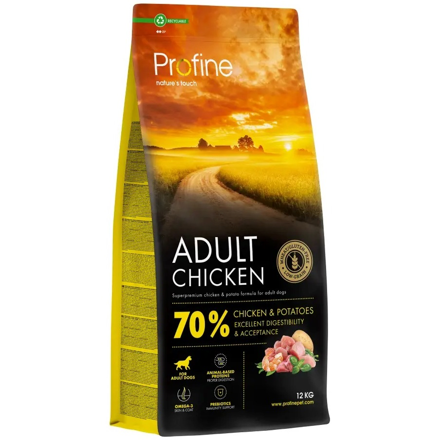 Сухой корм для взрослых собак Profine Chicken and Potatoes для всех пород с курицей и картофелем 12 кг фото