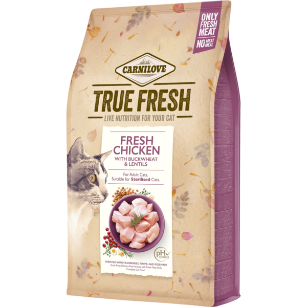 

Сухой корм для котов Carnilove True Fresh Cat с курицей 1.8 кг