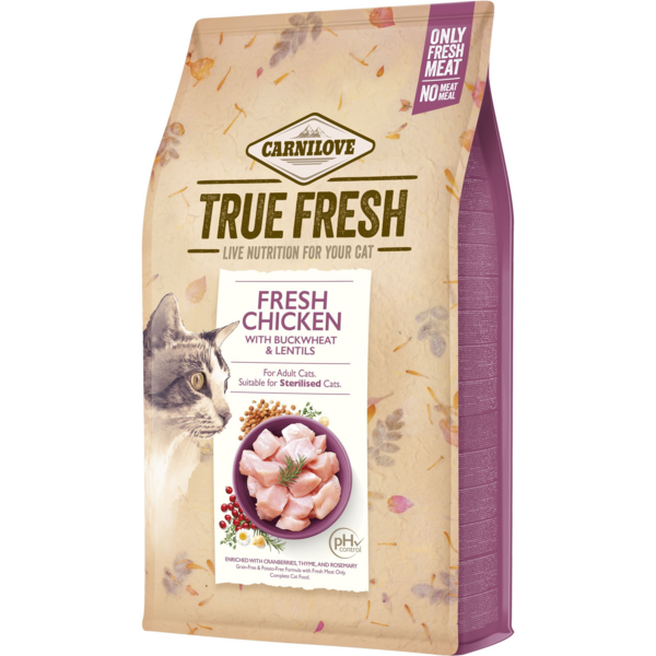 

Сухой корм для котов Carnilove True Fresh Cat с курицей 340 г