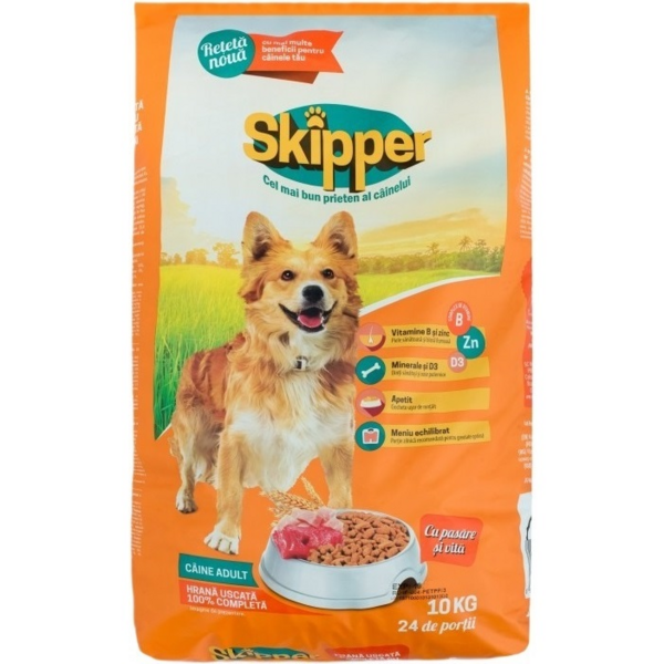 

Сухой корм для собак Skipper курица и говядина 10 кг