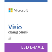 Microsoft Visio Standard 2024, ESD для 1 ПК або Mac, ел. ключ, усі мови (EP2-07167)