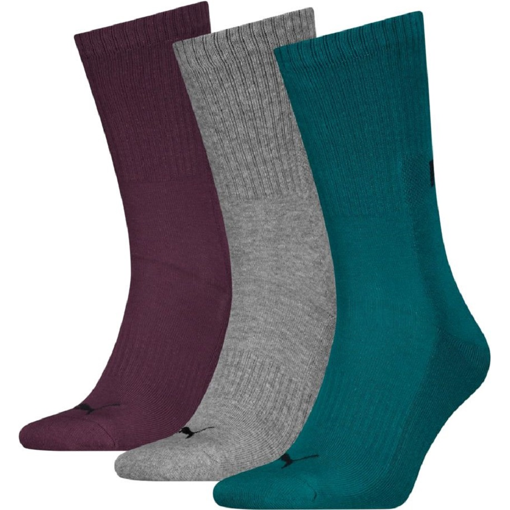 Набор носков Puma Unisex New Generation Cushioned Crew 3P 938372-10 39-42 3 пары зеленые