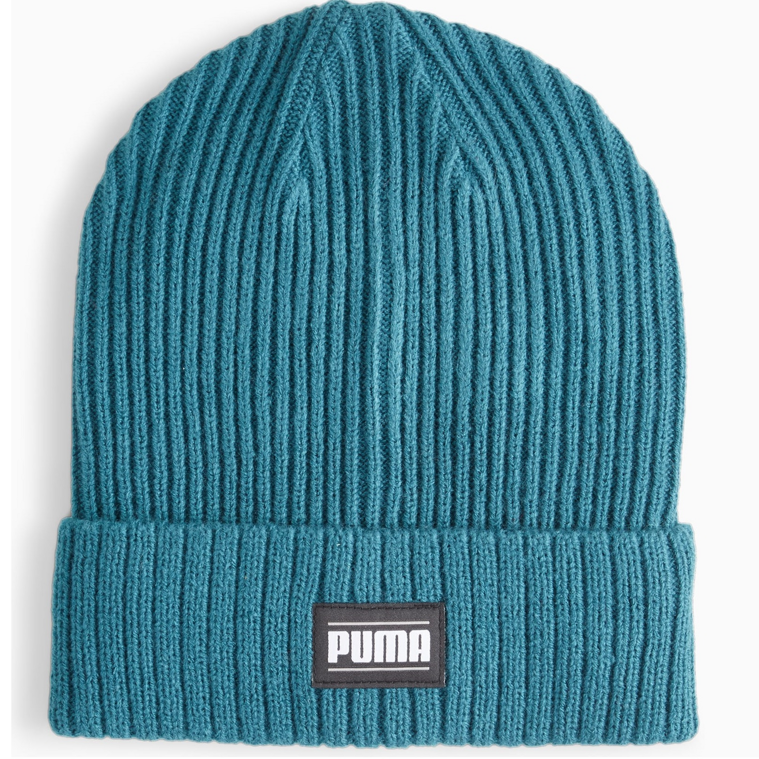 Шапка Puma Ribbed Classic Cuff Beanie 024038-10 Adult голубая фото 