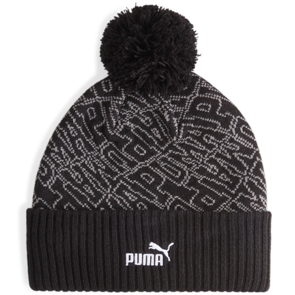 Акція на Шапка Puma Ess Pom Beanie 025469-01 Adult черная від MOYO