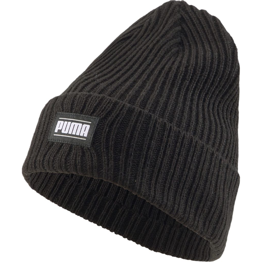 Шапка Puma Ribbed Classic Cuff Beanie 024038-01 Adult черная фото 