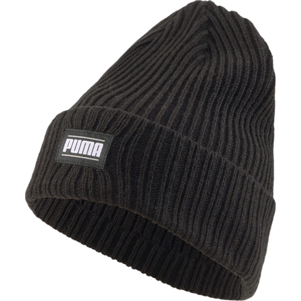 Акція на Шапка Puma Ribbed Classic Cuff Beanie 024038-01 Adult черная від MOYO