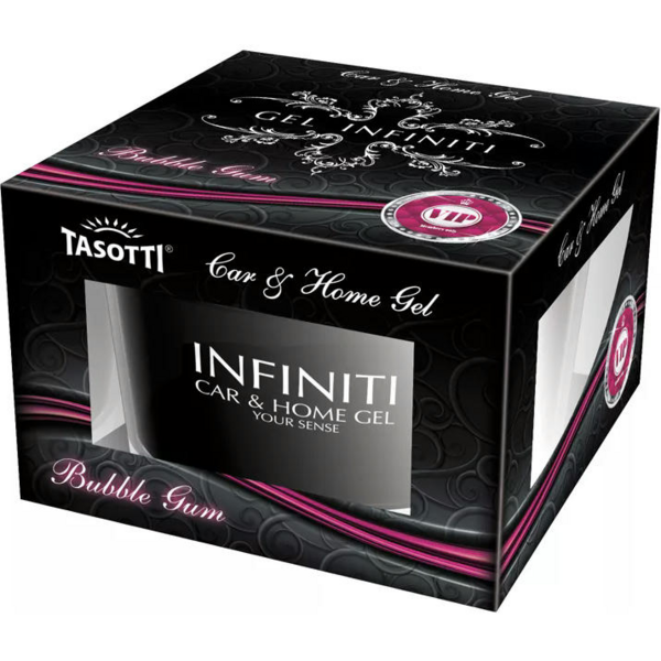 

Ароматизатор Tasotti Gel Infiniti гелевый Бабл Гам 50 мл 111494 (5906190111494)