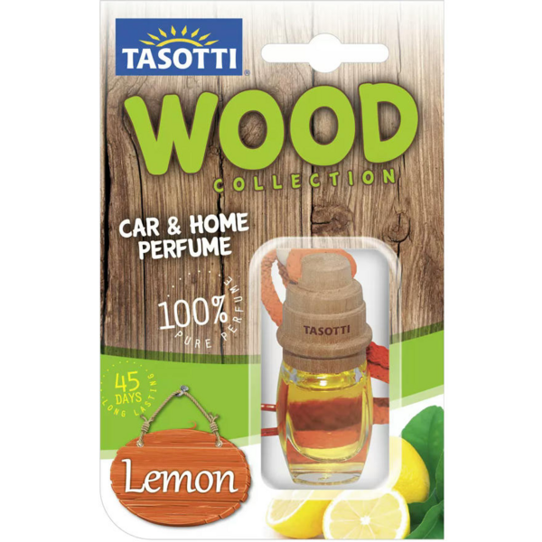 Ароматизатор Tasotti Wood пробковый Лимон 7 мл 110404 (5906190110404)