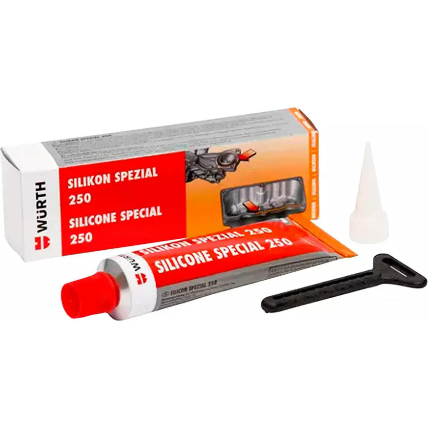 Герметик Wurth Silicone Special 250 маслостойкий 70мл 0890323 (4011231822985) фото 