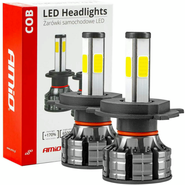 

Лампа Amio Headlight COB 4Side Series H4 02843 (5903293028438)