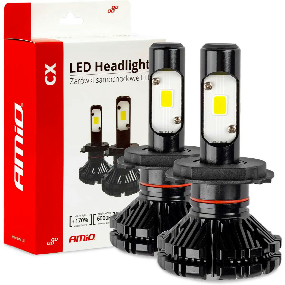 Лампа Amio LED Headlight H4 CX Series 2018 01073 (5903293010730)фото