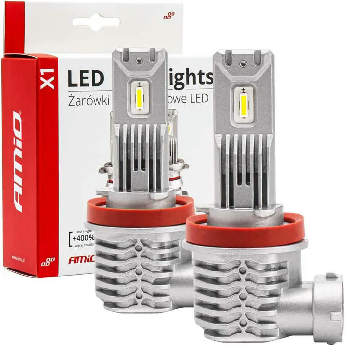 Лампа Amio LED Headlight X1 mini 40W Series H8/H9/H11 02967 (5903293029671) фото