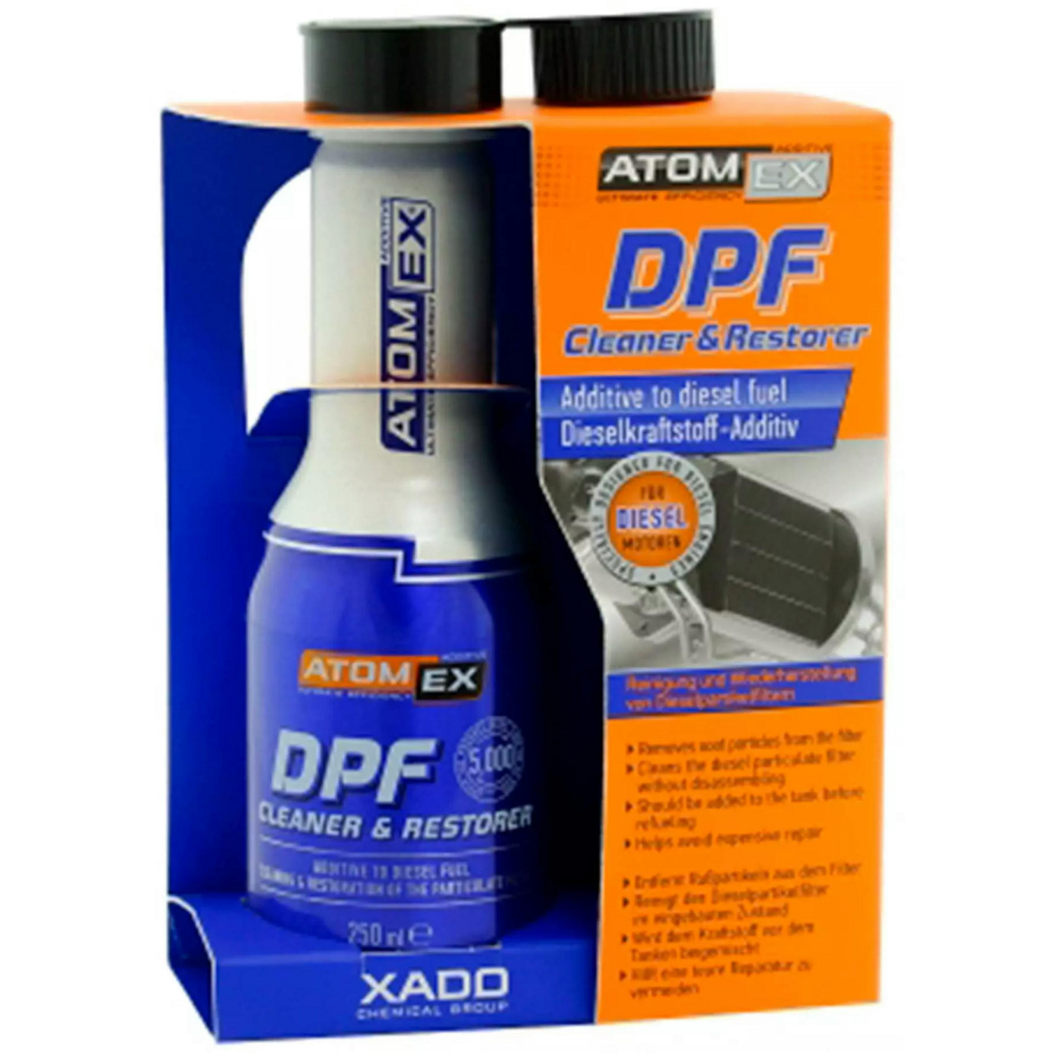 Очиститель Xado Atomex DPF Cleaner для сажевого фильтра 250 мл XA30027 (4820024941204) фото 