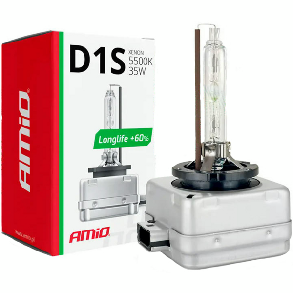 

Лампа Amio ксеноновая D1S 5500K LongLife 35W 01969 (5903293019696)