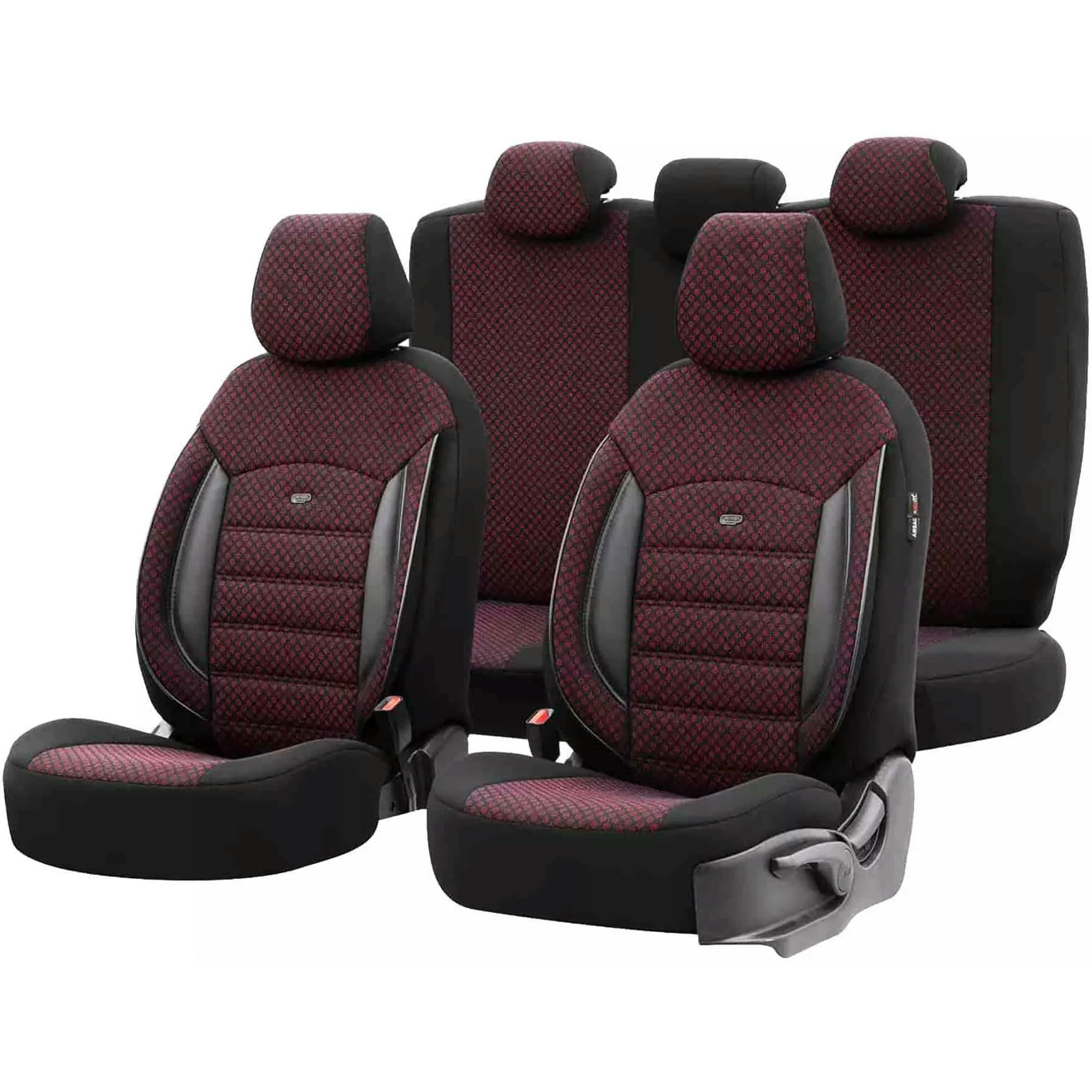 Набір автомобильних чохлів Amio Otom Sport Plus 103 Burgundy NZ OT78482фото1