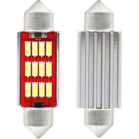 Лампа Amio LED 4014 12SMD Festoon C5W C10W C3W 36mm Білий 12V 24V 01289 (5903293012895)