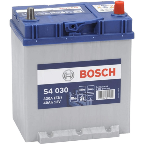 

Автомобильный аккумулятор Bosch S4 6CT-40 (0) Asia 0092S40300 (4047024891012)