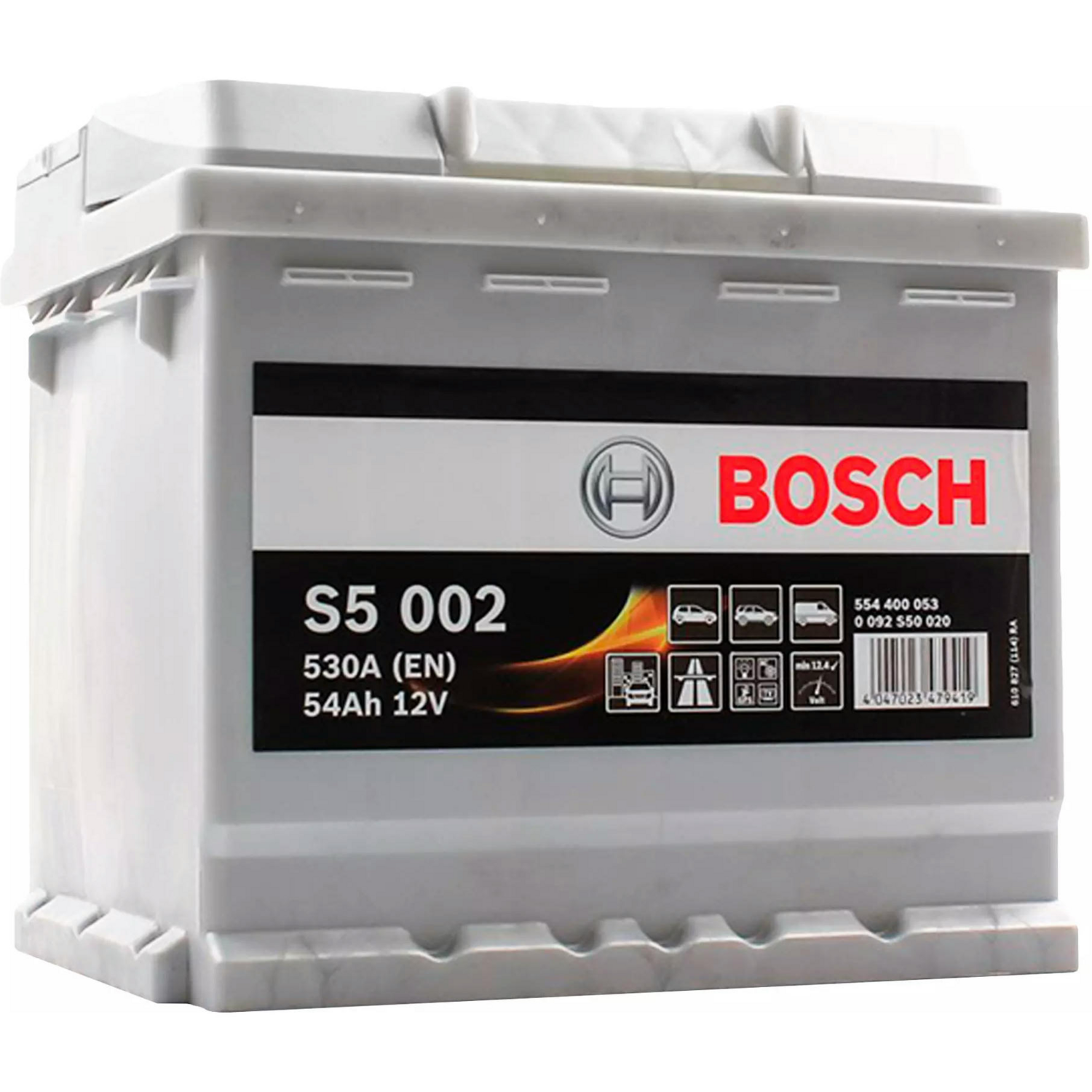 Автомобільний акумулятор Bosch S5 6CT-54 (0) 0092S50020 (4047023479419)фото