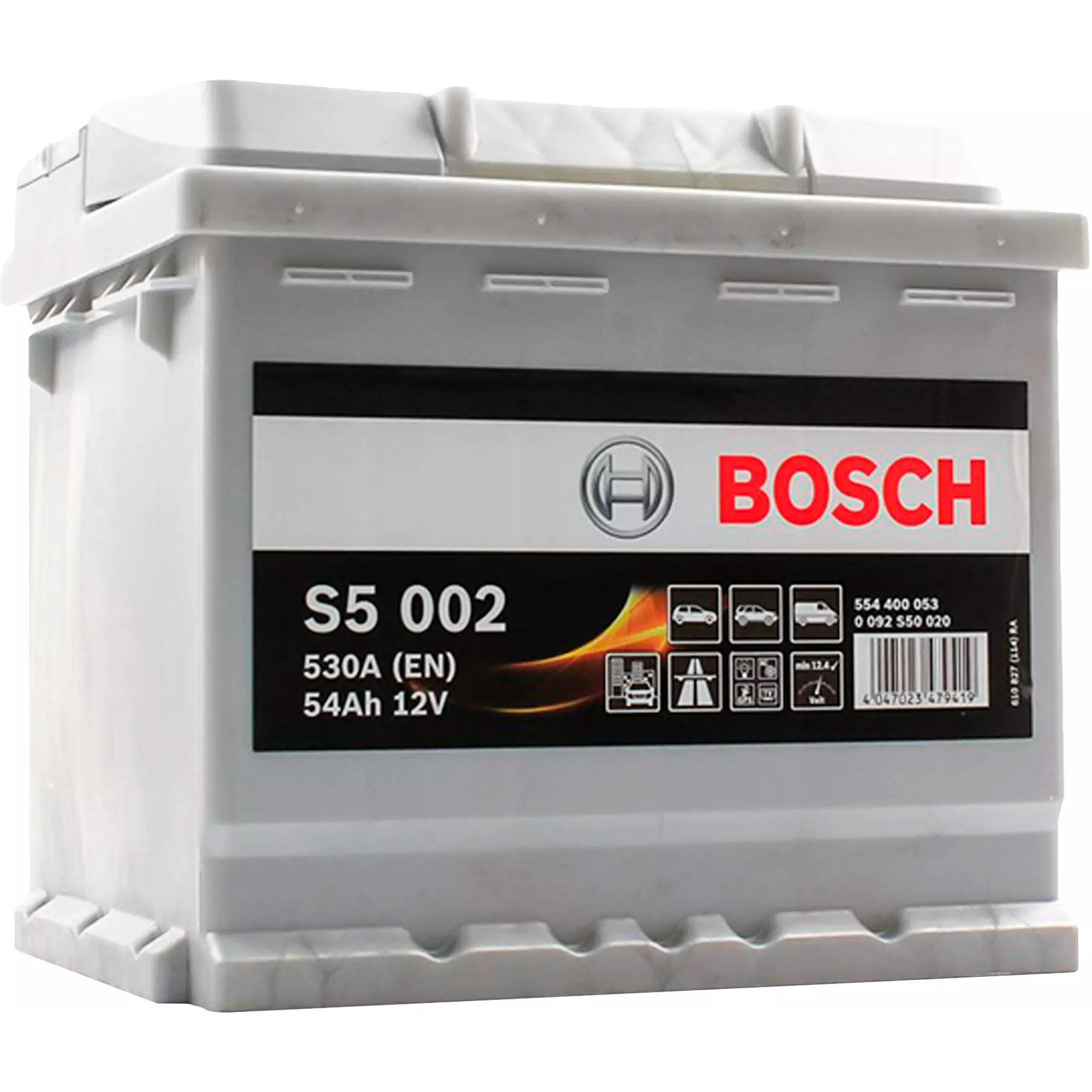 Автомобільний акумулятор Bosch S5 6CT-54 (0) 0092S50020 (4047023479419)фото1