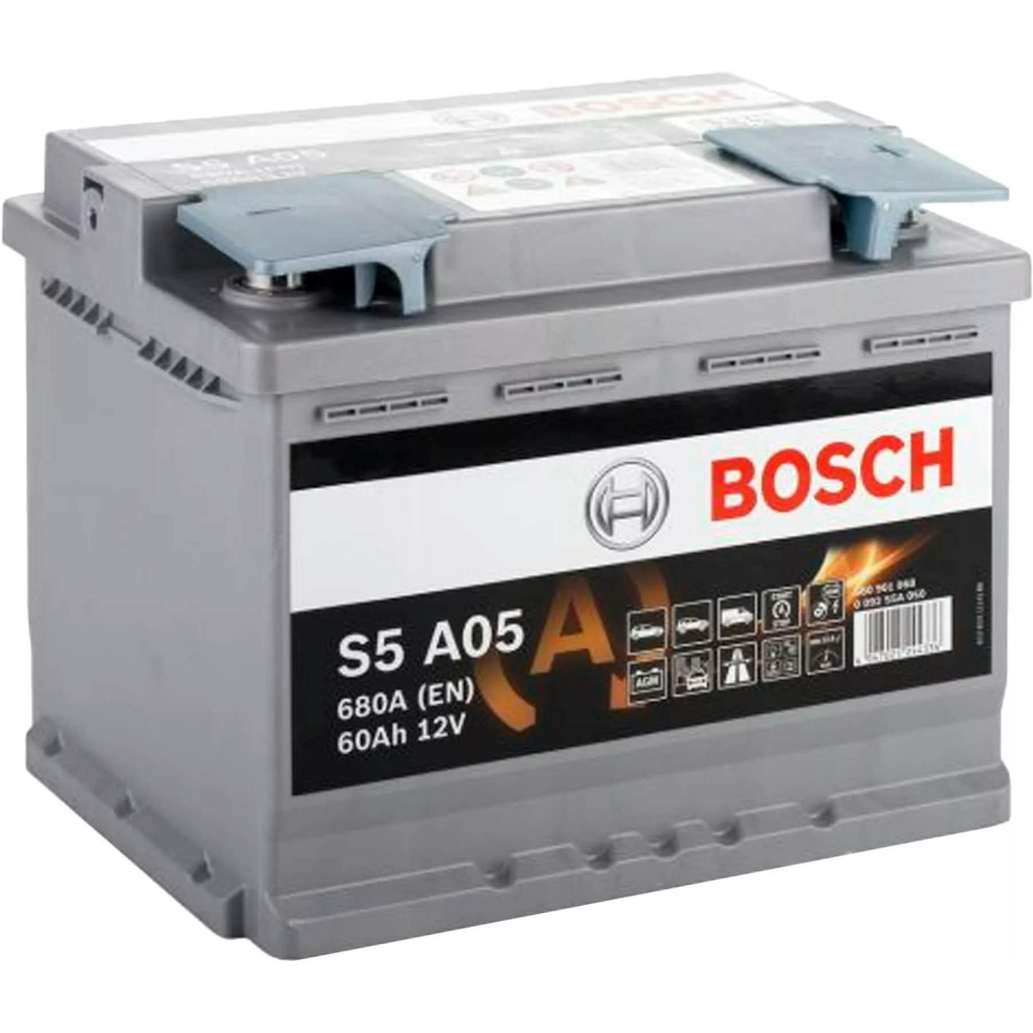 Автомобільний акумулятор Bosch Start-Stop 6CT-60 (0) AGM 0092S5A050 (4047025244336)фото