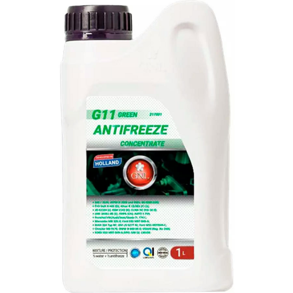 

Антифриз GNL G11 -40°C зеленый концентрат 1л (4820147865463)