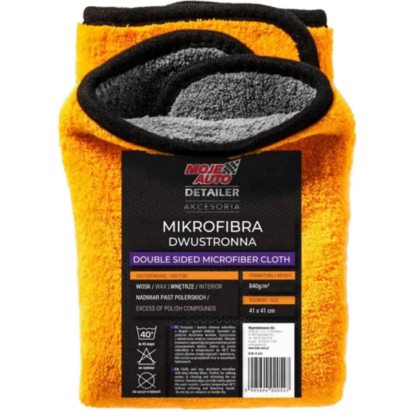 

Салфетка Moje Auto двухсторонняя из микрофибры 41*41см 19-632 (5905694020547)
