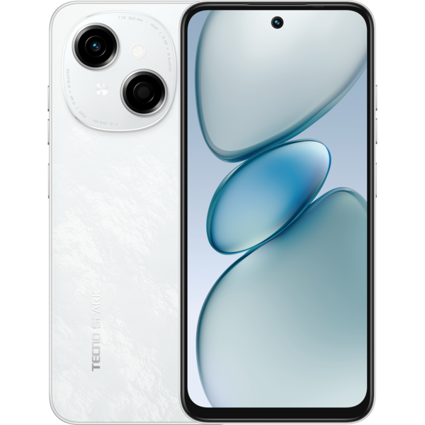 

Смартфон TECNO Spark Go 1 (KL4) 4/64Gb Glittery White (4894947036453)