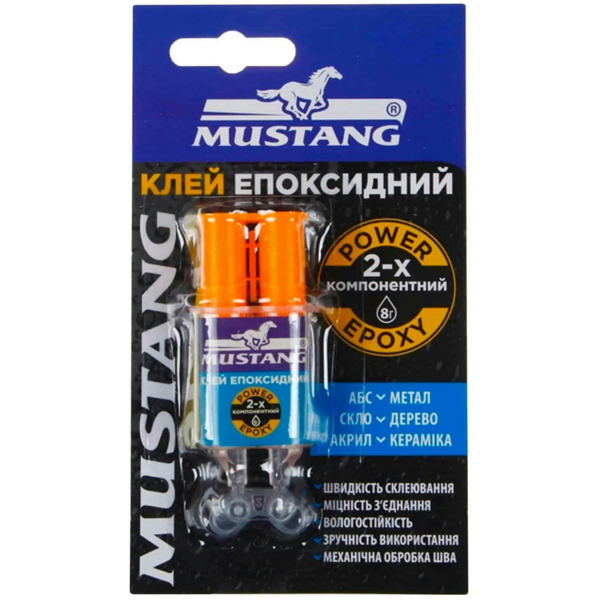 

Клей Mustang эпоксидный шприц 1*28г MG27 421460 (4824023421460)