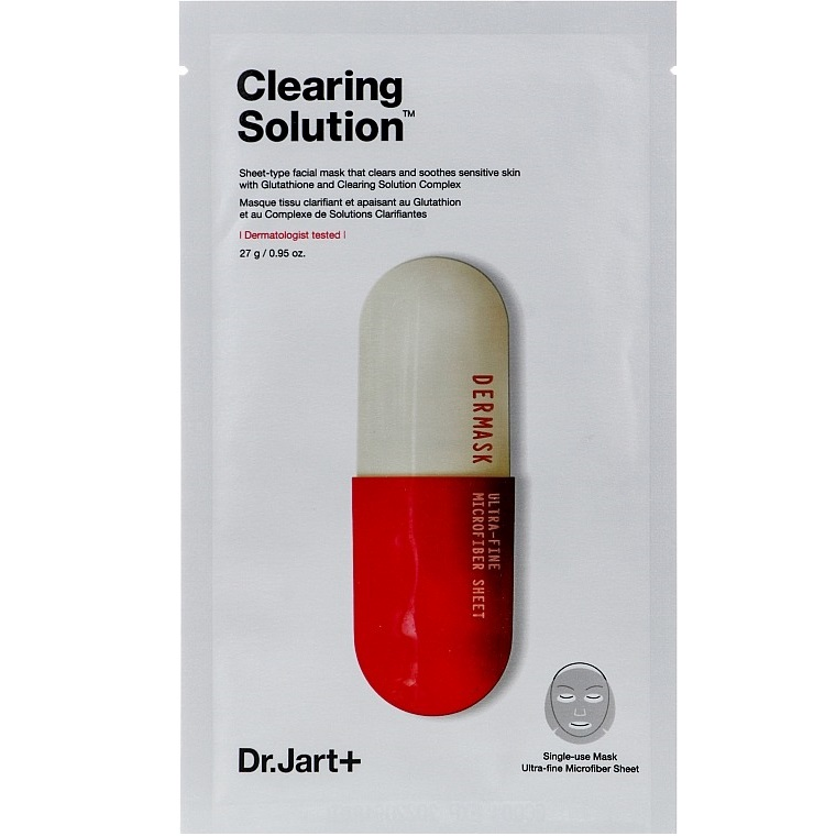 Маска для лица Dr.Jart+ Dermask Micro Jet Clearing Solution Очищающая 30 г фото 