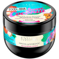 Маска для волос Eveline Food for Hair Sweet Coconut Увлажнение и блеск 500 мл