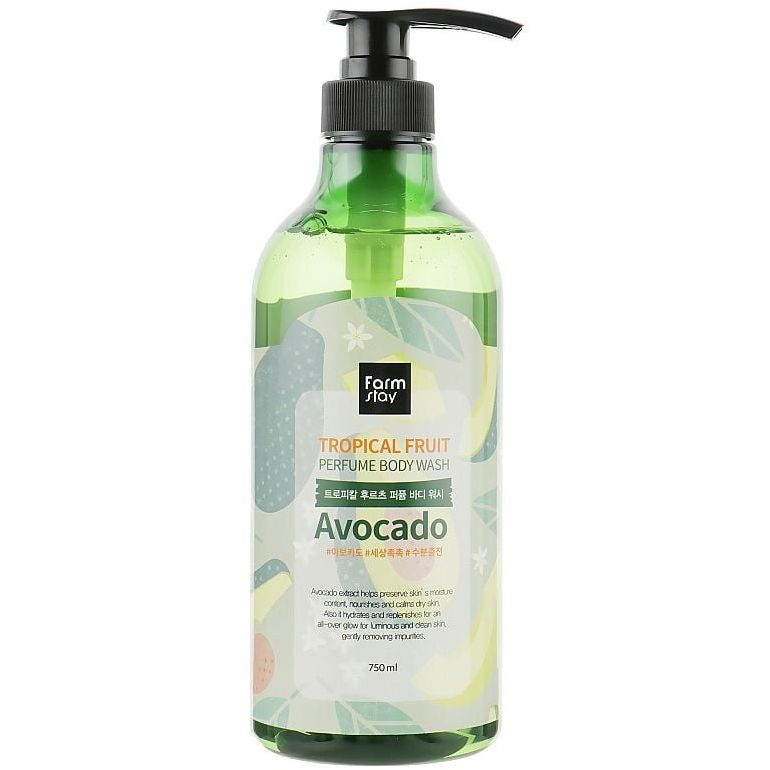 Гель для душа FarmStay Tropical Fruit Perfume Body Wash с авокадо 750 мл фото 