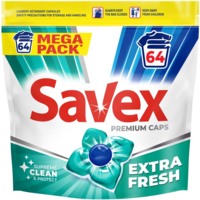 Капсулы для стирки Savex Premium Caps Extra Fresh 64 шт