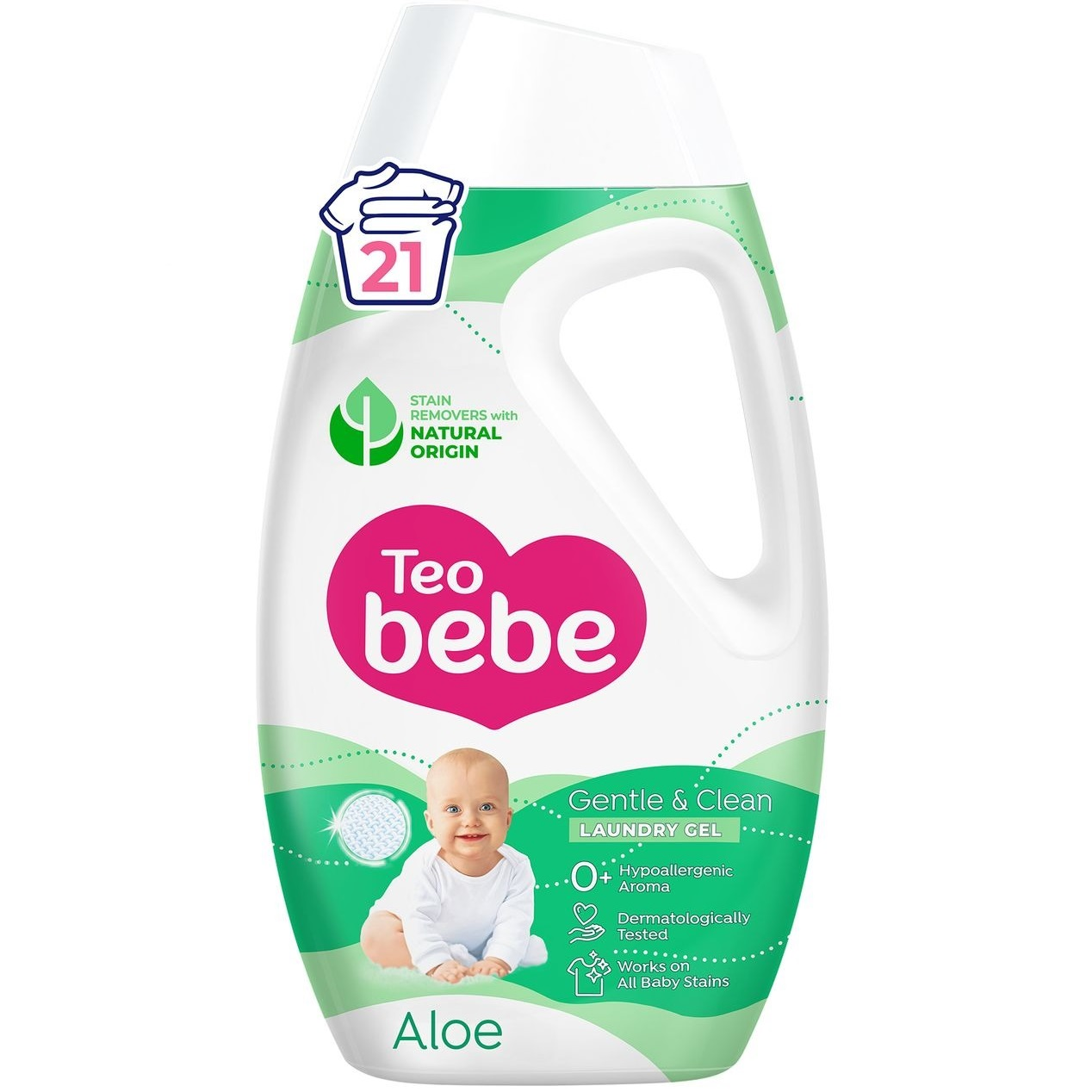 Гель для стирки Teo bebe Gentle&Clean Алое 945 млфото